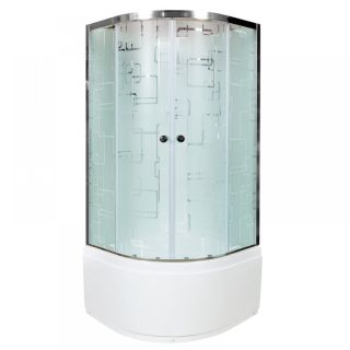 Душевая кабина Deto ЕМ4590 N (без крыши) 90х90х208см